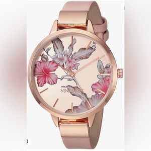 Nine West Rose Gold Floral Watch- BRAND NEW!